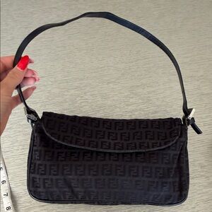 Fendi Black Monogram Shoulder Bag